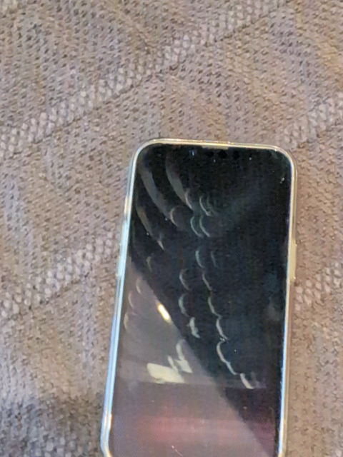 Greasy lines in the middle of my phone screen